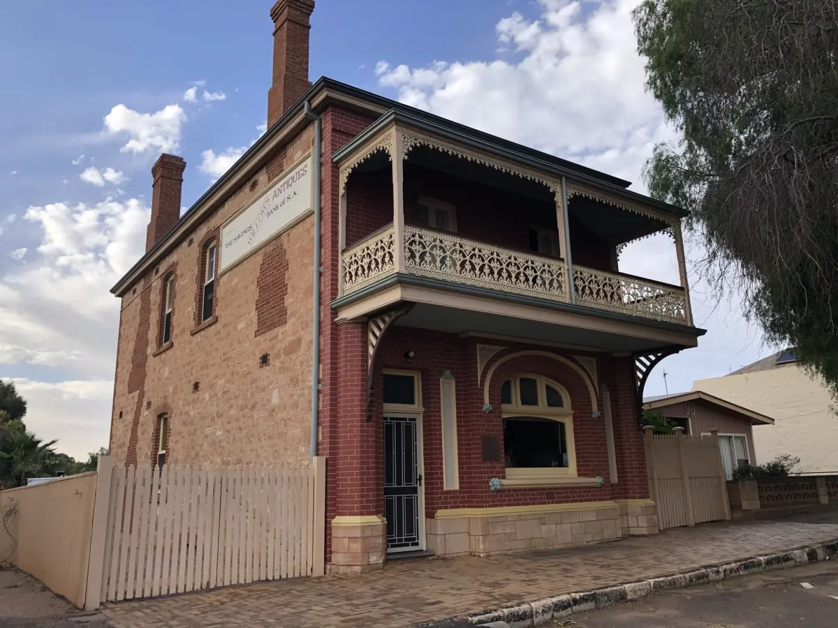 A historic bank building in Quorn