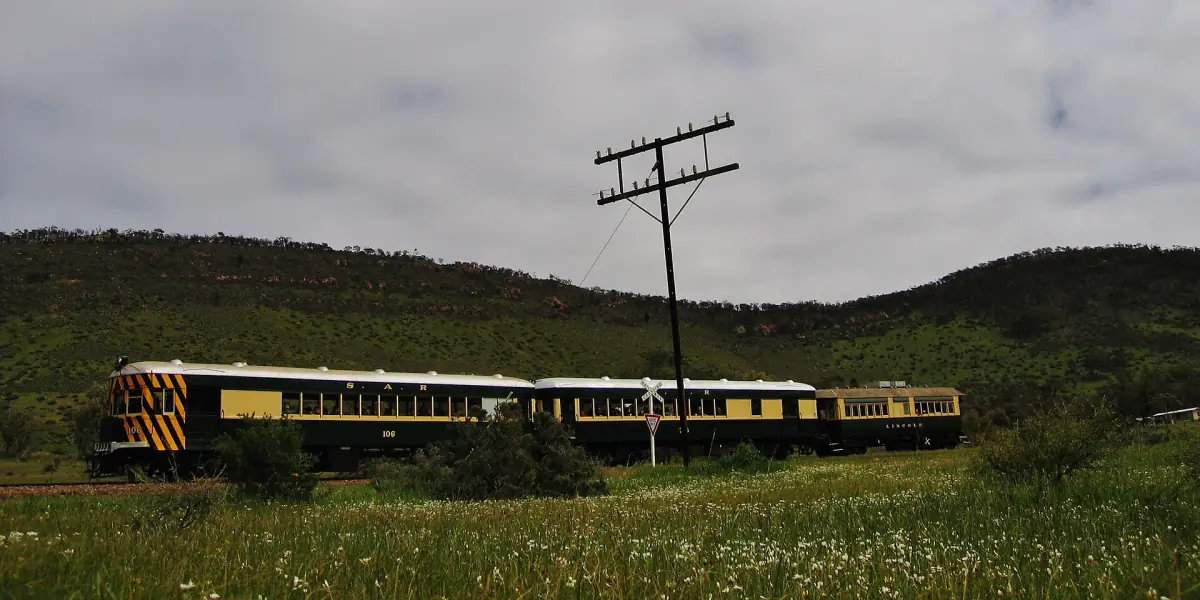 A Pichi Richi train in the hills